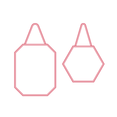 Objects Wall Mirrors Ikea Lassbyn Mirror Set Sticker Outline Svg File, Free Vectors File